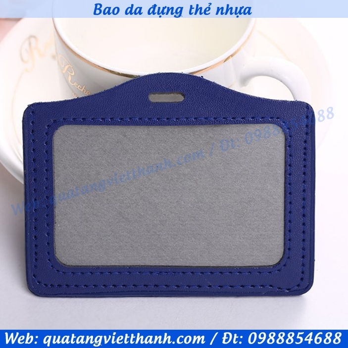 Bao đựng thẻ 2 - ngang xanh