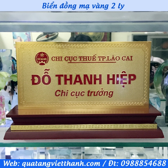 Biển 2 ly mạ vàng 03
