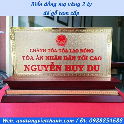 Biển 2 ly mạ vàng 04