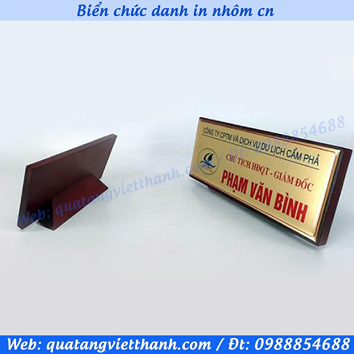 Biển chức danh in nhôm chuyển nhiệt
