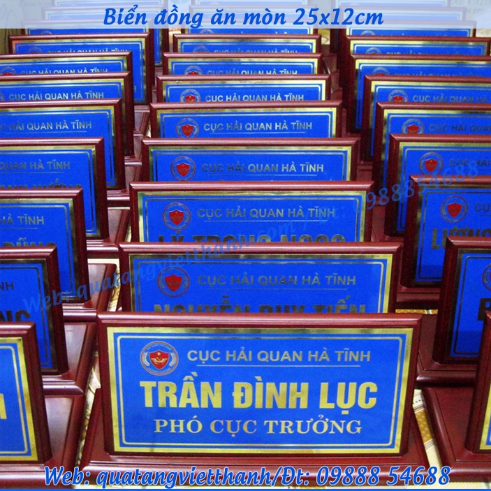 Biển đồng 25x12cm