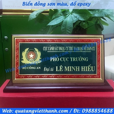 Biển đồng đổ epoxy 02