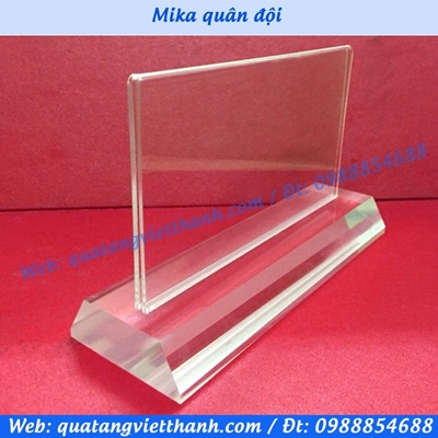 Biển mica quân đội 01