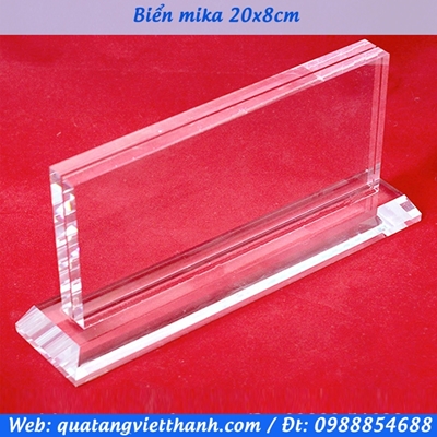Biển mica 8x20cm