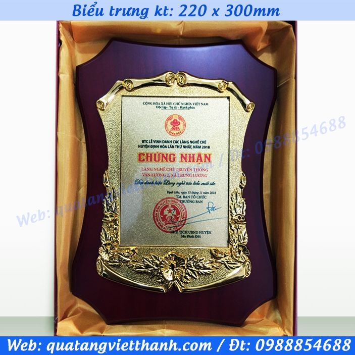 Biểu trưng khung mạ vàng