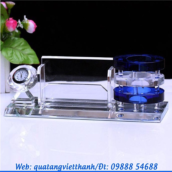 Bộ để bàn pha lê 03