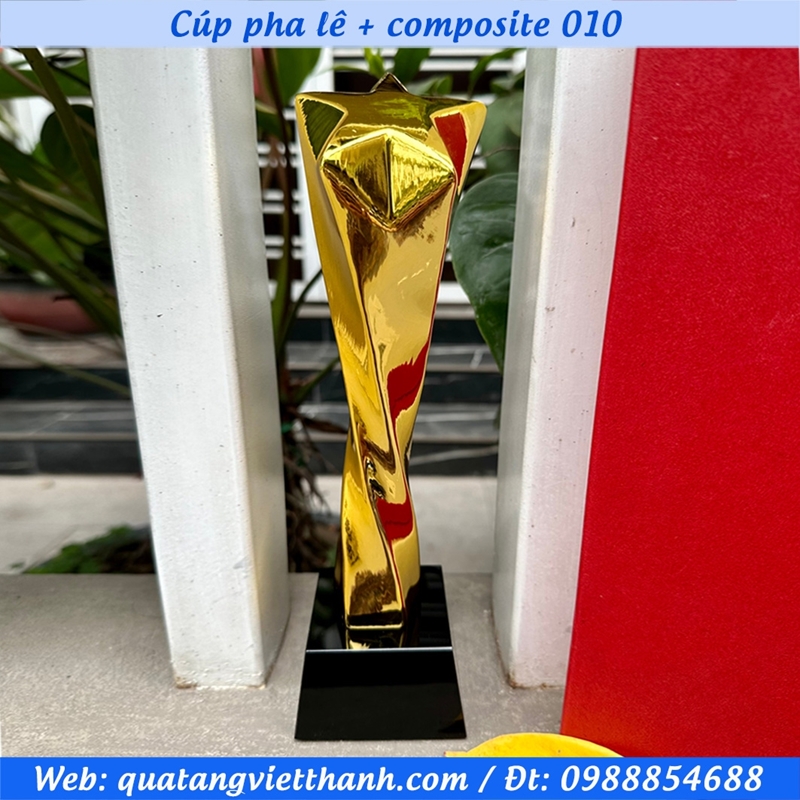 Cúp pha lê + composite (mẫu 010)