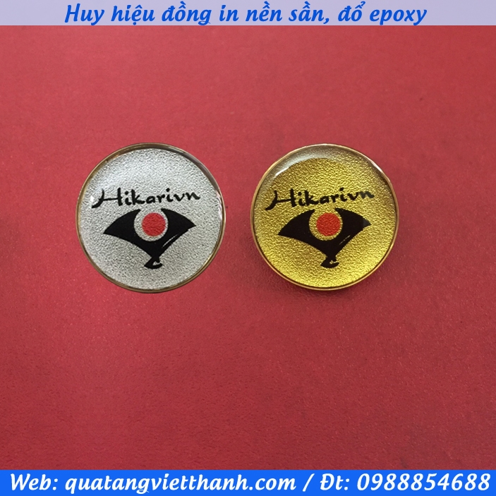 Huy hiệu đồng in