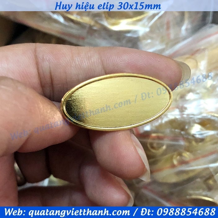 Phôi huy hiệu elip