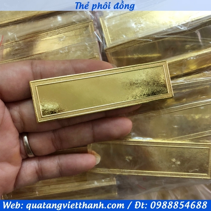 Phôi thẻ mạ 70x20mm