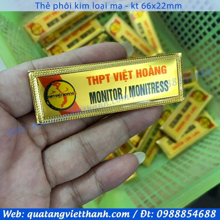 Thẻ phôi kim loại mạ vàng