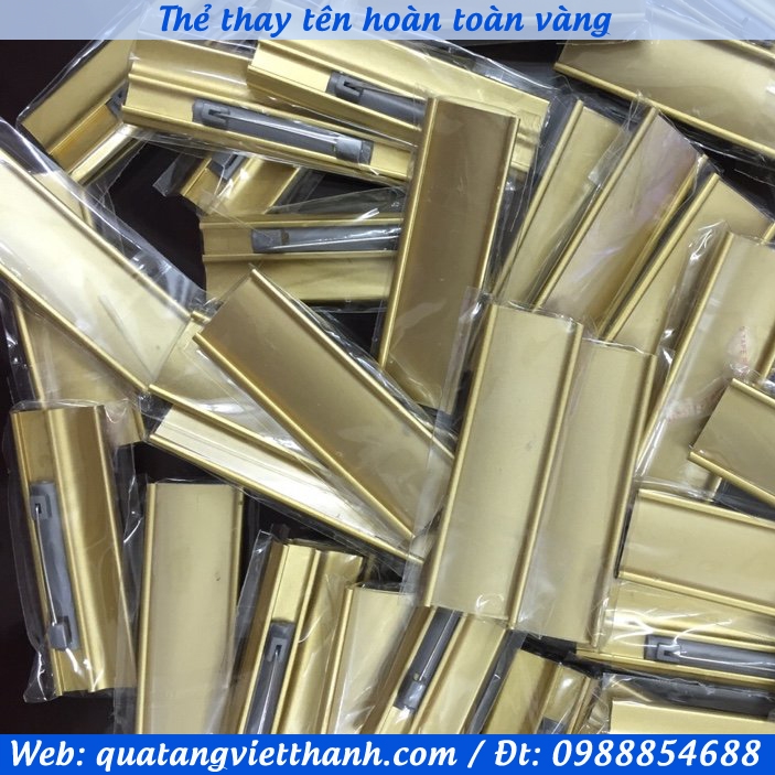 Phôi thẻ thay tên hoàn toàn vàng